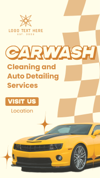 Carwash Cleaning Service Instagram Story Design