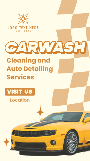 Carwash Cleaning Service Instagram story Image Preview