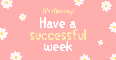 Success Starts on Mondays Facebook ad Image Preview