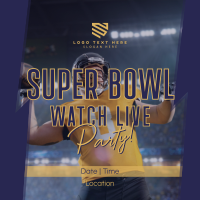 Super Bowl Live Instagram Post Design