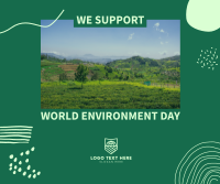 We Support World Environment Day Facebook Post Design