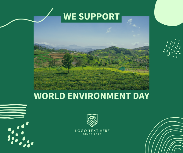 We Support World Environment Day Facebook Post Design Image Preview
