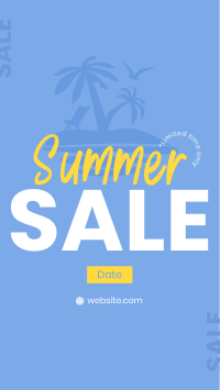 Island Summer Sale Facebook Story Design