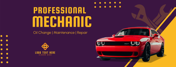 Professional Mechanic Facebook Cover Design Image Preview