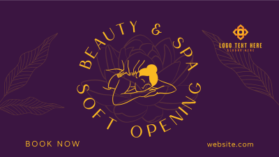 Spa Soft Opening  Facebook event cover Image Preview