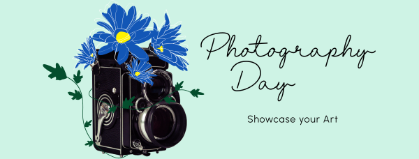 Old Camera and Flowers Facebook Cover Design Image Preview