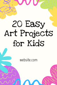 Easy Art for Kids Pinterest Pin Image Preview