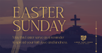 Easter Holy Cross Reminder Facebook Ad Design