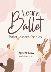 Kids Ballet Lessons Flyer Image Preview