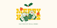Christmas Drinks Promo Twitter post Image Preview