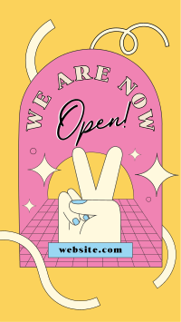 We Are Now Open Facebook Story Design