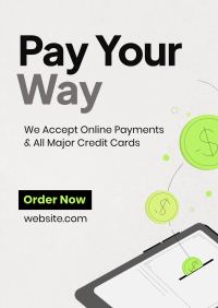 Digital Online Payment Poster Design
