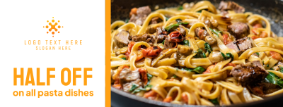 Half Price on Tasty Pasta Facebook cover Image Preview