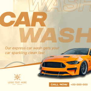 Professional Car Cleaning Instagram post Image Preview