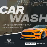 Professional Car Cleaning Instagram Post Design