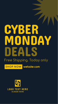 Quirky Cyber Monday Facebook story Image Preview