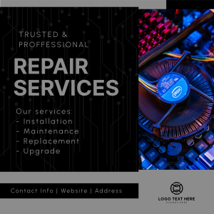 Professional PC Repair Instagram post Image Preview