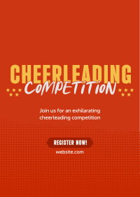 Cheerleading  Competition Details Poster Design