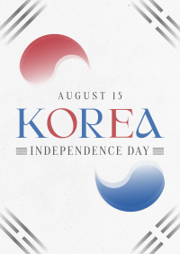 Korea Independence Day Poster Design