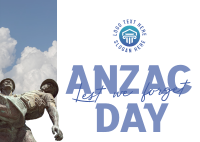 Anzac Day Soldiers Postcard Image Preview