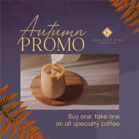 Autumn Coffee Promo Instagram Post Design