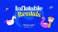 Party with Inflatables Facebook Event Cover Design