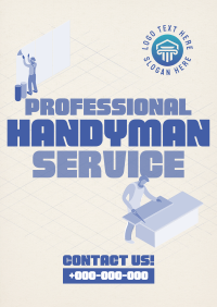 Isometric Handyman Services Poster Image Preview