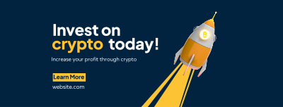 Crypto to the Moon Facebook cover Image Preview