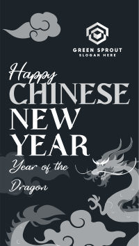 Dragon Chinese New Year TikTok Video Image Preview