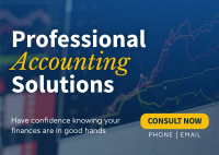 Professional Accounting Solutions Postcard Image Preview