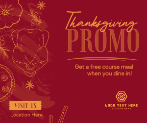 Hey it's Thanksgiving Promo Facebook post Image Preview