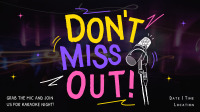Karaoke Party Doodles Facebook event cover Image Preview