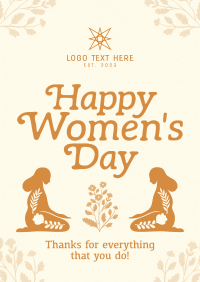 Rustic International Women's Day Poster Design