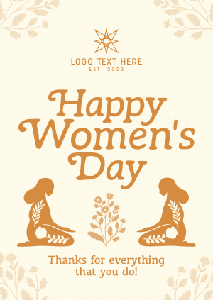 Rustic International Women's Day Poster Image Preview