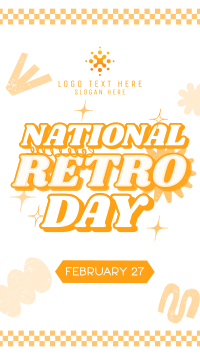 Nostalgic Retro Day Facebook Story Design
