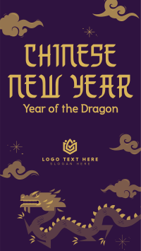 Year of the Dragon  TikTok Video Design