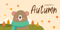 Bear in Autumn Twitter post Image Preview