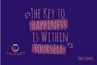 Happiness Within Yourself Pinterest Cover Image Preview