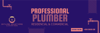 Professional Plumber Twitter Header Image Preview