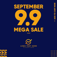 Mega Sale 9.9 Instagram Post Design