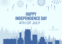 Independence Celebration Postcard Design