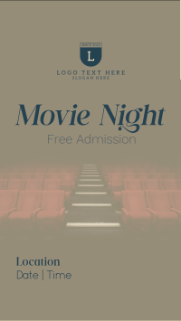 Movie Night Cinema YouTube Short Design