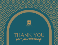 Intricate Boho Thank You Thank You Card Design