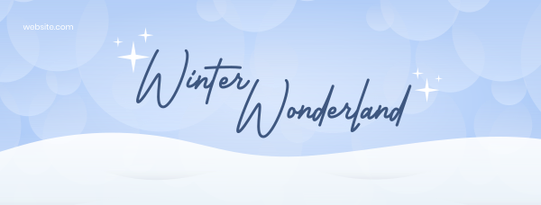 Winter Wonderland Facebook Cover Design Image Preview