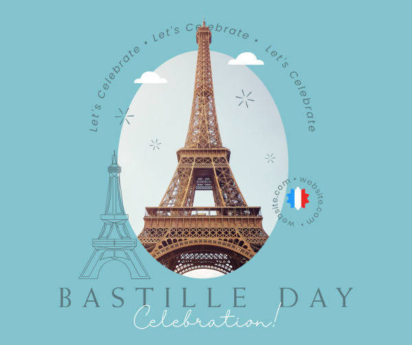 Let's Celebrate Bastille Facebook Post Design Image Preview