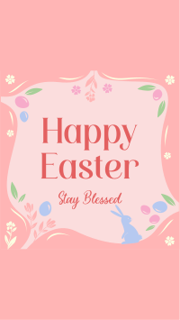 Blessed Easter Greeting TikTok Video Image Preview