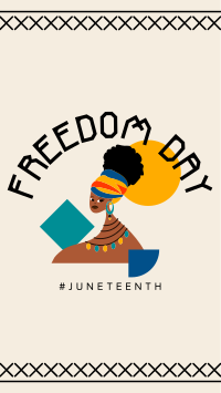 Happy Freedom Day Facebook Story Design
