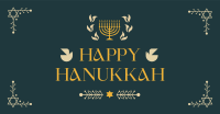 Hanukkah Menorah Ornament Facebook Ad Design