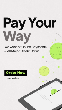Digital Online Payment Instagram Reel Design