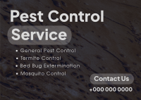 Minimalist Pest Control Postcard Image Preview